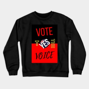 Vote Yes To The Voice Indigenous Voice To Parliament Contrast Colors Crewneck Sweatshirt